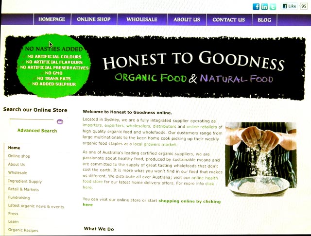 organic goodness vs "big" goodness...