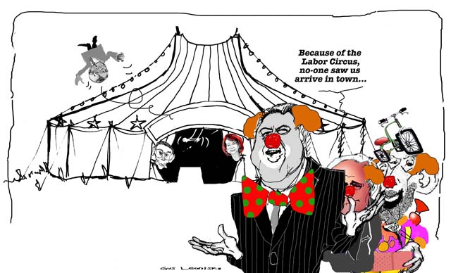 clowns in town