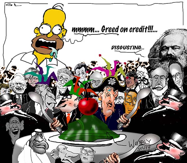 greed on credit .....