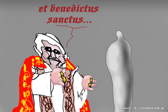 condom&pope