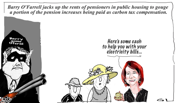 looting the pentioners...