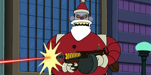 bad santa in futurama...